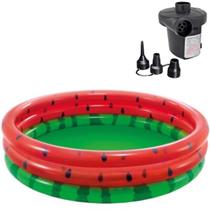 Piscina inflável intex infantil 581l melancia bomba elétrica Piscina inflável intex infantil 581l melancia bomba elétrica