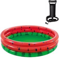 Piscina inflável intex infantil 581l melancia bomba manual Piscina inflável intex infantil 581l melancia bomba manual
