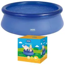 Piscina Inflável Mor 1900 Litros Grande Redonda Jardim Verão
