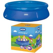 Piscina Inflável Pvc Resitente 3400 Litros Redonda Com Borda Azul Mor Piscina Inflável Pvc Resitente 3400 Litros Redonda Com Borda Azul Mor