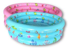 Piscina Inflável Redonda 3 Anéis 100 Litros Crianças Summer Piscina Inflável Redonda 3 Anéis 100 Litros Crianças Summer