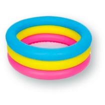 Piscina Inflável Redonda 3 Anéis 88 Lt Crianças Summer Fun Piscina Inflável Redonda 3 Anéis 88 Lt Crianças Summer Fun
