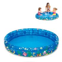 Piscina Inflável Redonda Animais Marinhos Infantil 180Litros Piscina Inflável Redonda Animais Marinhos Infantil 180Litros