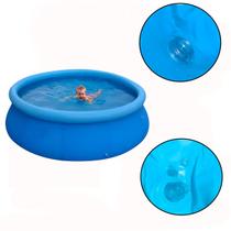 Piscina Inflável Redonda Azul 1000 Litros Verão Diversão