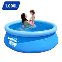 Piscina Inflável Redonda C/Borda Inflável Capacidade 1000L