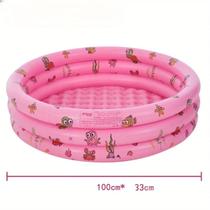 Piscina Inflável Redonda De 100Cm Para Bebês E Crianças, Design De Três Anéis, Piscina De Areia Piscina Inflável Redonda De 100Cm Para Bebês E Crianças, Design De Três Anéis, Piscina De Areia