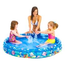 Piscina Inflável Redonda Infantil Praia Casa Verão Kids 300l Família Diversão