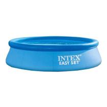 Piscina Inflável Redonda Intex Easy Set Grande Azul 2419 Litros Azul