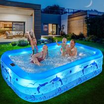 Piscina Inflável StarOcean 254 x 160 x 51 cm com Luzes Solares Piscina Inflável StarOcean 254 x 160 x 51 cm com Luzes Solares