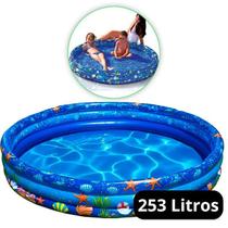 Piscina Inflável Transparente 250 Litros 3 Anéis Piscina Inflável Transparente 250 Litros 3 Anéis