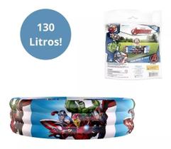 Piscina Inflável Vingadores 130 Litros 97x20cm Etitoys