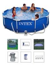Piscina Intex 4485 L com Bomba Filtrante 220v + Capa + Forro