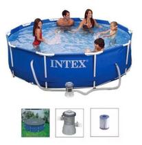 Piscina Intex 4485 Litros Estrutural com Bomba Filtrante 110v + CAPA