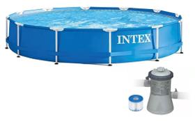 Piscina Intex 5000 litros estrutural com Bomba Filtro 110v
