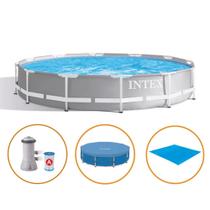 Piscina Intex 6.503 Litros Estrutural Armação Prism Com Filtro Capa e Forro Piscina Intex 6.503 Litros Estrutural Armação Prism Com Filtro Capa e Forro