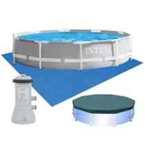 Piscina Intex 6.503 Litros Estrutural Prism Armação com Filtro Capa e Forro