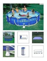 Piscina Intex 6503 L STD + Bomba Filtro 3785 LH 220v + Capa + Forro