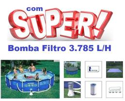 Piscina Intex 6503 Litros Standard com Bomba Filtro 3785 LH 110v Capa e Forro