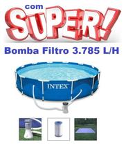 Piscina Intex 6503 Litros Standard com Bomba Filtro 3785 LH 110v e FORRO