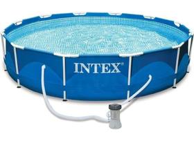 Piscina Intex Armação Metal Galvanizado 6.503L Filtro 220V