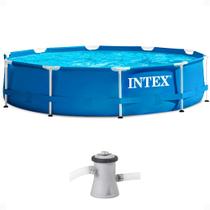 Piscina Intex Metal Frame 10 ft x 30 pol. 1185 galões
