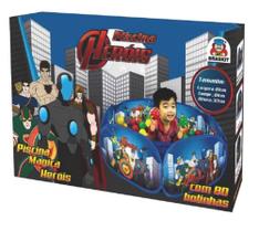 Piscina Mágica Heróis com 80 Bolinhas 9501 - Braskit