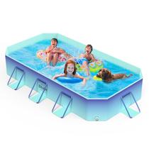 Piscina MoKo 144 Não Inflável Dobrável 1700L Azul Glacial Piscina MoKo 144 Não Inflável Dobrável 1700L Azul Glacial