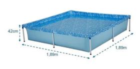 Piscina montável com armação 1500 litros mor Piscina montável com armação 1500 litros mor