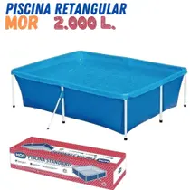 Piscina Mor 2000L Estruturada Quadrada Grande Retangular Lona Piscina Mor 2000L Estruturada Quadrada Grande Retangular Lona