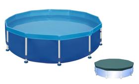 Piscina Mor 4500 Litros Estrutural Ferro Armação Com Capa