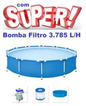 Piscina MOR 7000 Litros Standard com Bomba Filtro 3785 LH 220v e Capa