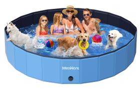Piscina para Cachorro Meowant 5XL Dobrável 247x41 cm Plástico Rígido