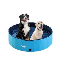 Piscina Para Cachorro Pets Dobrável Azul 160 cm x 30 cm VG+