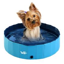 Piscina Para Cachorro Pets Dobrável Lisa Azul VG+ Piscina Para Cachorro Pets Dobrável Lisa Azul VG+