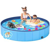 Piscina para Cachorro YSJILIDE L 163x30 cm Portátil PVC Azul Piscina para Cachorro YSJILIDE L 163x30 cm Portátil PVC Azul