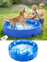Piscina para Cachorros AixPool 81x20cm Dobrável de Plástico Rígido