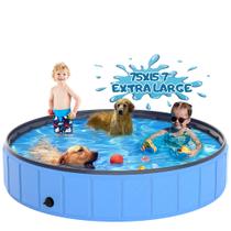 Piscina para cães Instraella de plástico dobrável extra grande 75cmx40cm