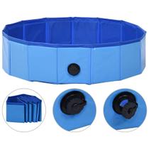 Piscina para Perros Plegable vidaXL Premium en PVC Azul 80x20 cm