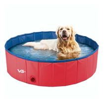 Piscina para Pets Animais de Estimação 120 cm x 30 cm Vermelha VG+ - VG Plus