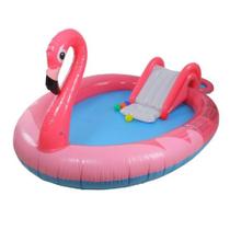 Piscina Playground infantil Flamingo Inflável Divertido Jilong