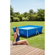 Piscina Quadrada 2000L Azul: Diversão Refrescante Garantida! Piscina Quadrada 2000L Azul: Diversão Refrescante Garantida!