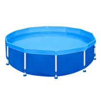 Piscina Redonda Estrutural Grande PVC 5500 Litros - Mor Piscina Redonda Estrutural Grande PVC 5500 Litros - Mor