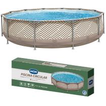 Piscina Redonda Estrutural PVC 7200 Litros 3.66 x 3.66m Mor