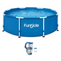 Piscina Redonda Funsicle 244x76cm com Bomba de Filtro Piscina Redonda Funsicle 244x76cm com Bomba de Filtro