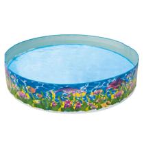 Piscina Redonda Infantil Semirrígida 1000L Vida Marinha Portátil Bel Piscina Redonda Infantil Semirrígida 1000L Vida Marinha Portátil Bel