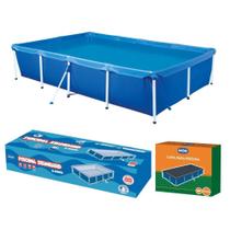 Piscina Retangular 3000 Litros Estruturada Com Capa Mor Piscina Retangular 3000 Litros Estruturada Com Capa Mor