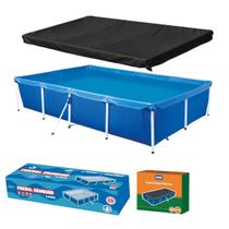 Piscina Retangular 3000 Litros Estruturada com Capa Mor Piscina Retangular 3000 Litros Estruturada com Capa Mor