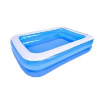 Piscina Retangular Grande Para Crianças 2/2,6M Inflável Brinquedo De Verão Ao Ar Livre PVC