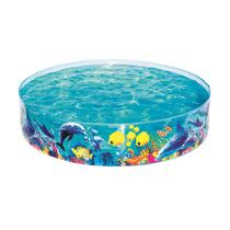 Piscina semi-rígida circular Bestway com capacidade para 946 litros e material de alta resistência Peixes Piscina semi-rígida circular Bestway com capacidade para 946 litros e material de alta resistência Peixes