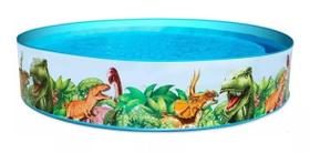 Piscina Semirrígida Circular Infantil 946l Verão Dinossauro